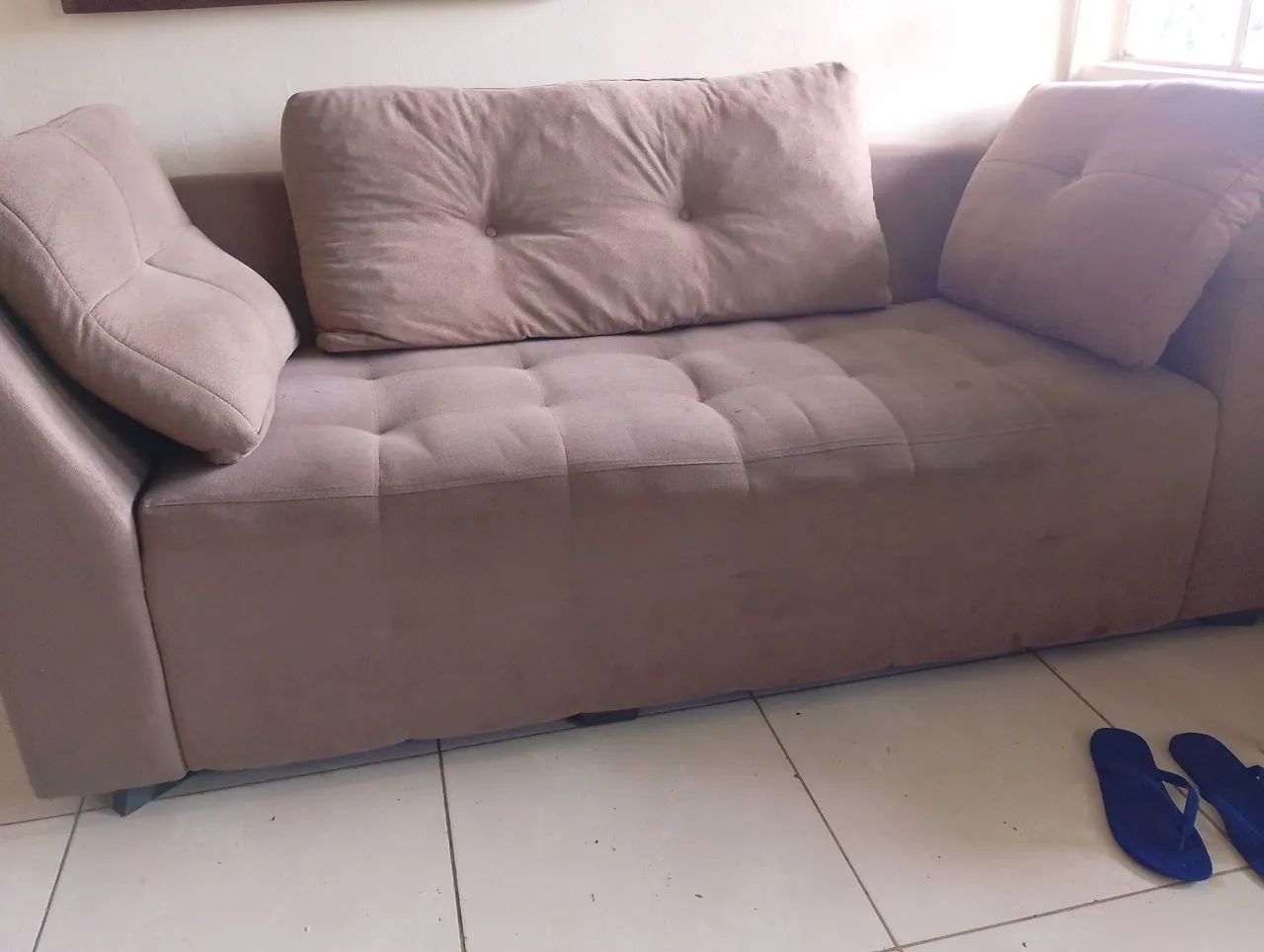 SOFÁ RETRÁTIL 2/3 LUGARES VENDO SEPARADO  - Foto 3
