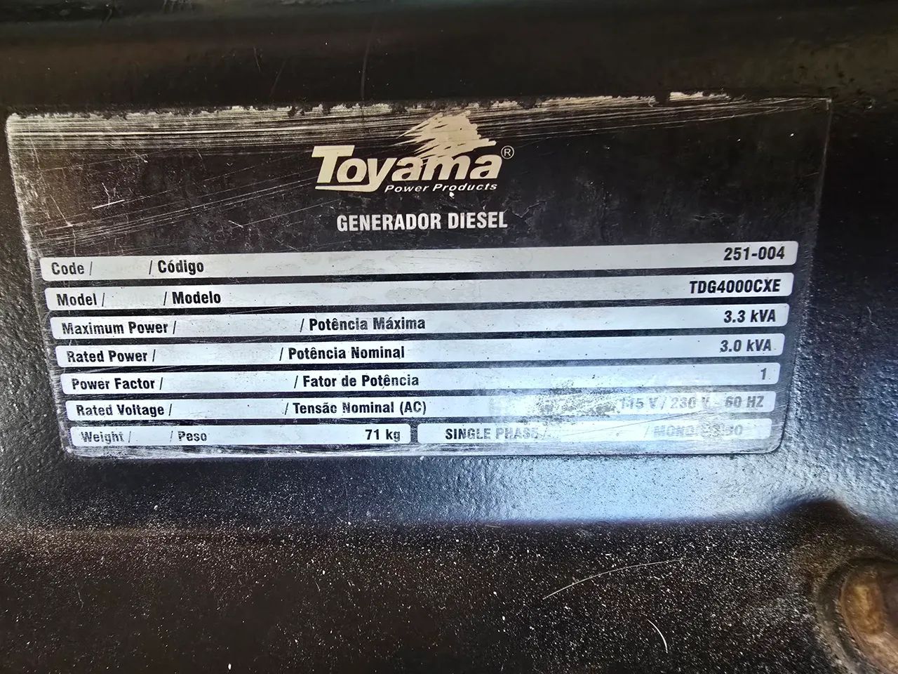 Gerador a Diesel em Excelente estado