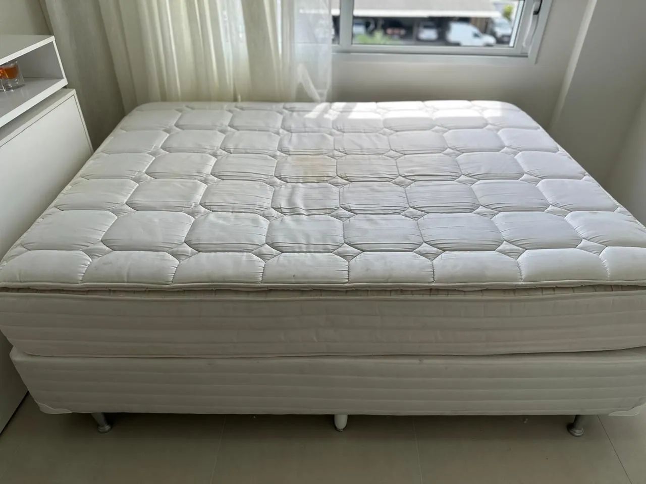 Cama box de casal com colchão e cabeceira tok stok - Foto 3