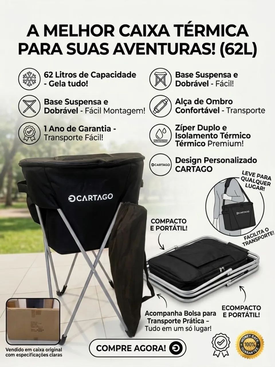 Caixa térmica 62L suspensa personalizada - Foto 2