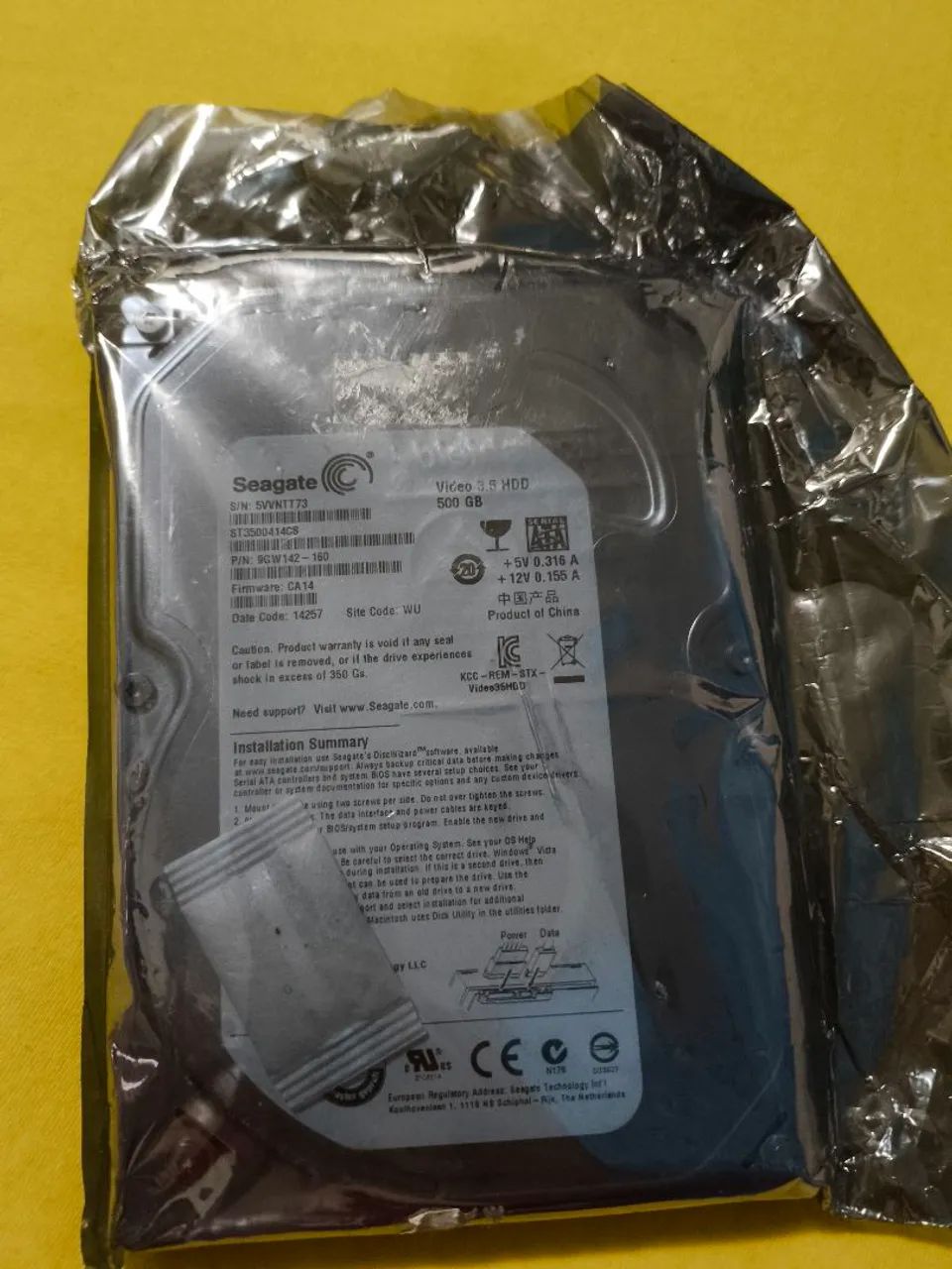 Seagate vídeo 3.5 HDD 500gb