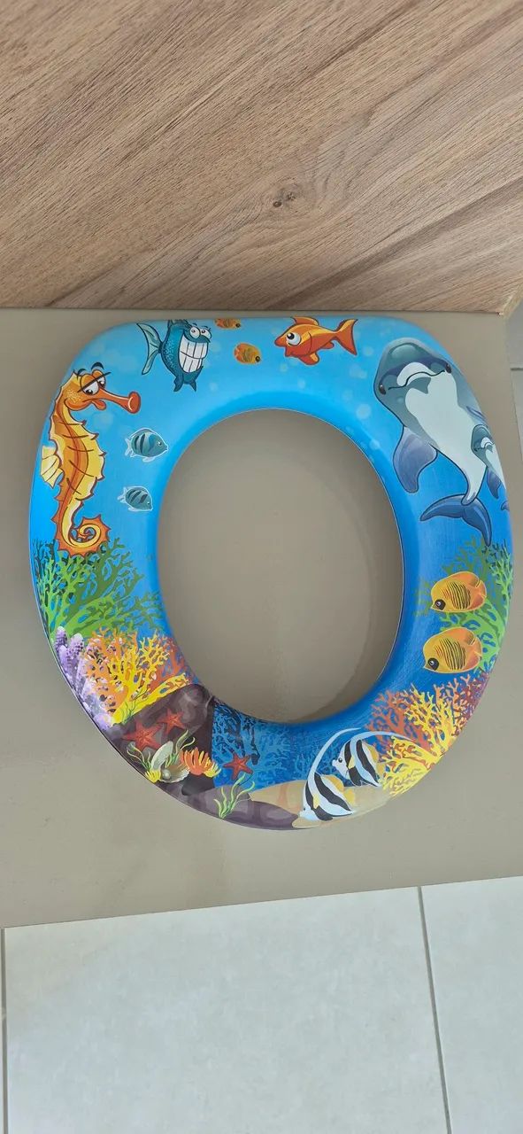 Redutor infantil almofado astra, com tema fundo do mar. Assento nunca usado.  - Foto 3