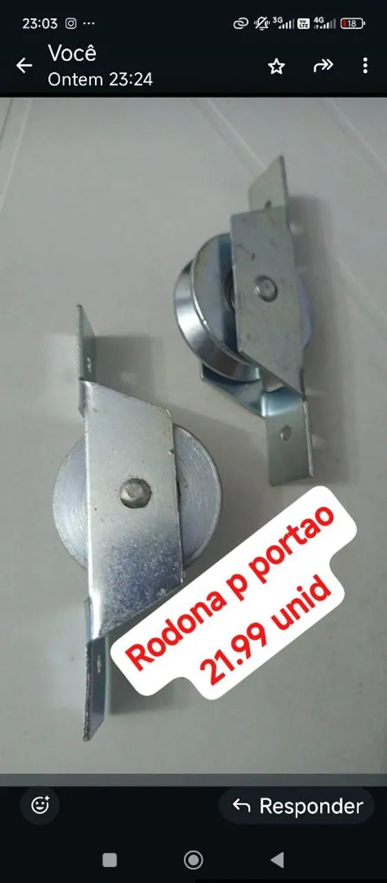 Rodona para portão 