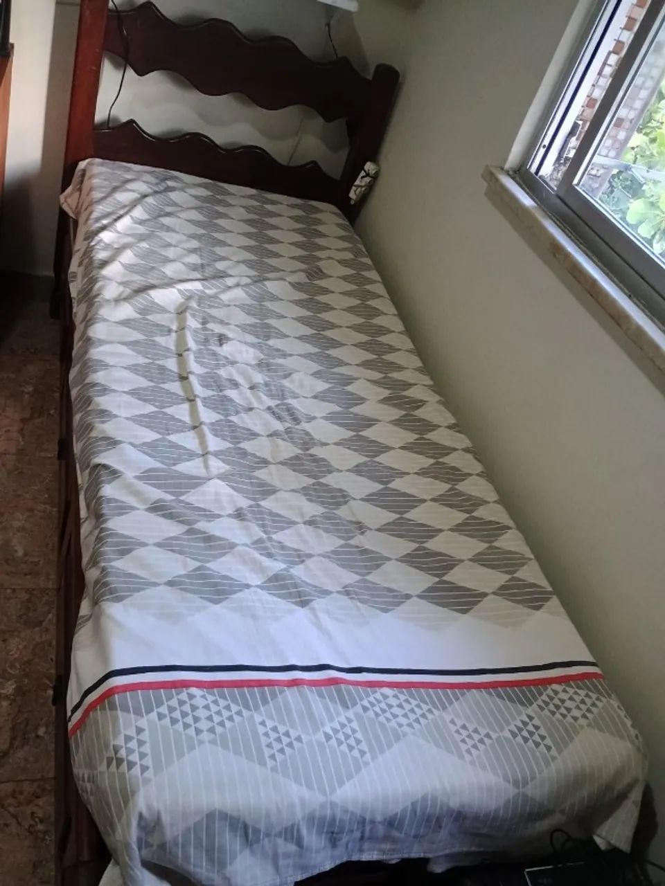Cama Solteiro Madeira Maciça 