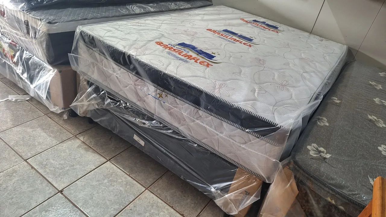 Cama de casal molas ensacadas 1,88x1,38 cm - Foto 2