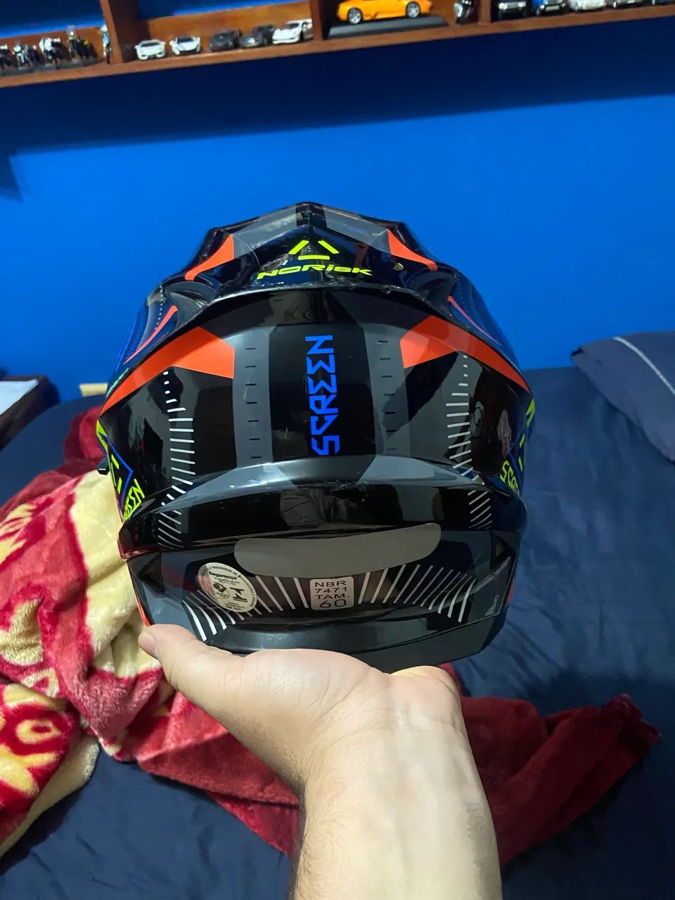 Capacete norisk FF302 SCREEN PRETO  - Foto 5