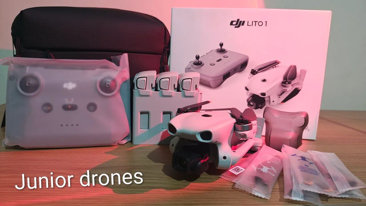 Drone DJI Lito 1 versão combo fly LACRADO com nota de invoice 
