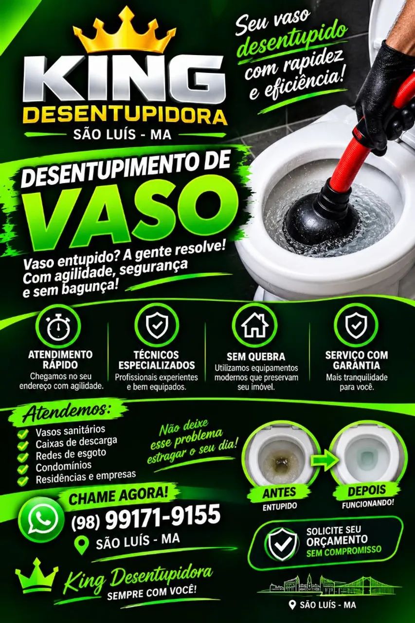 DESENTUPIDORA KING ATENDIMENTO 24HS - Foto 4