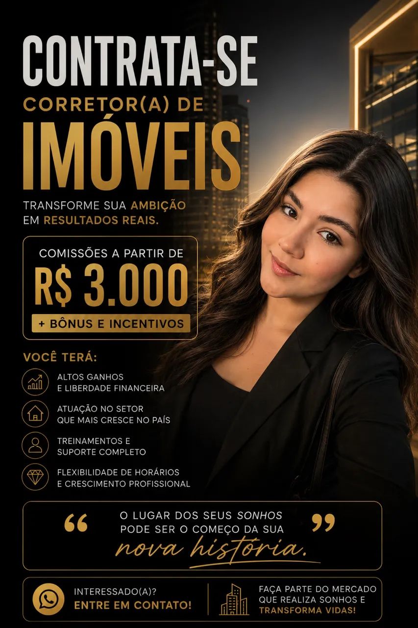 VAGA COM BOA REMUNERAÇÃO 