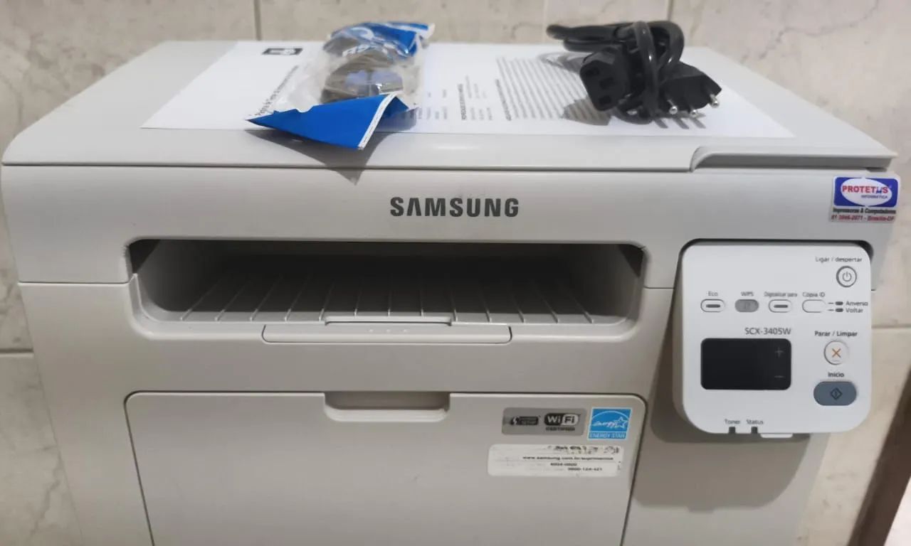 Impressora Samsung SCX-3405W - Multifuncional, com wi-fi, completa, monocromática 