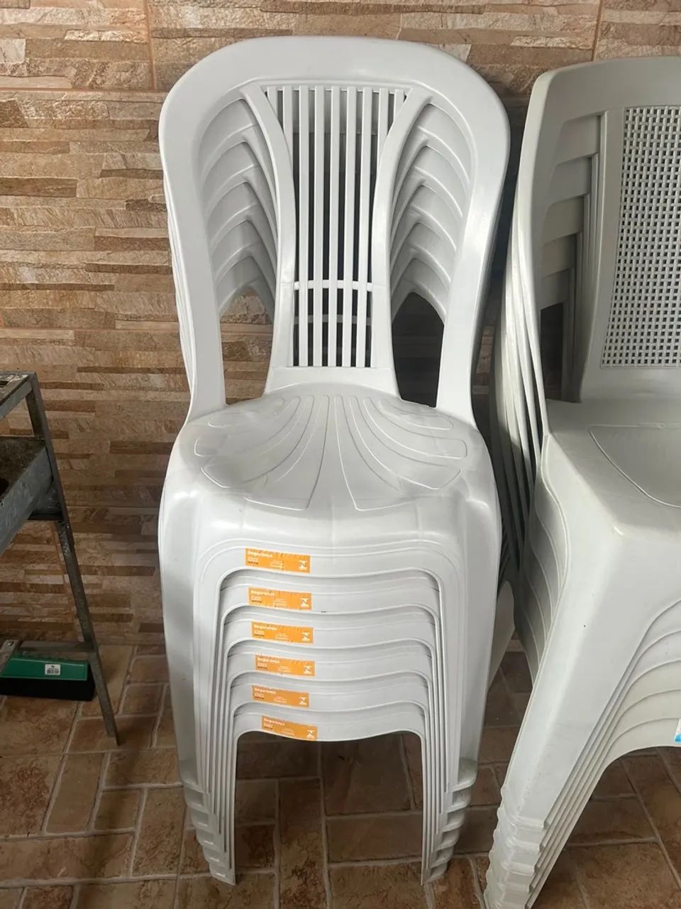 Mesa de plástico retangular branca  - Foto 5