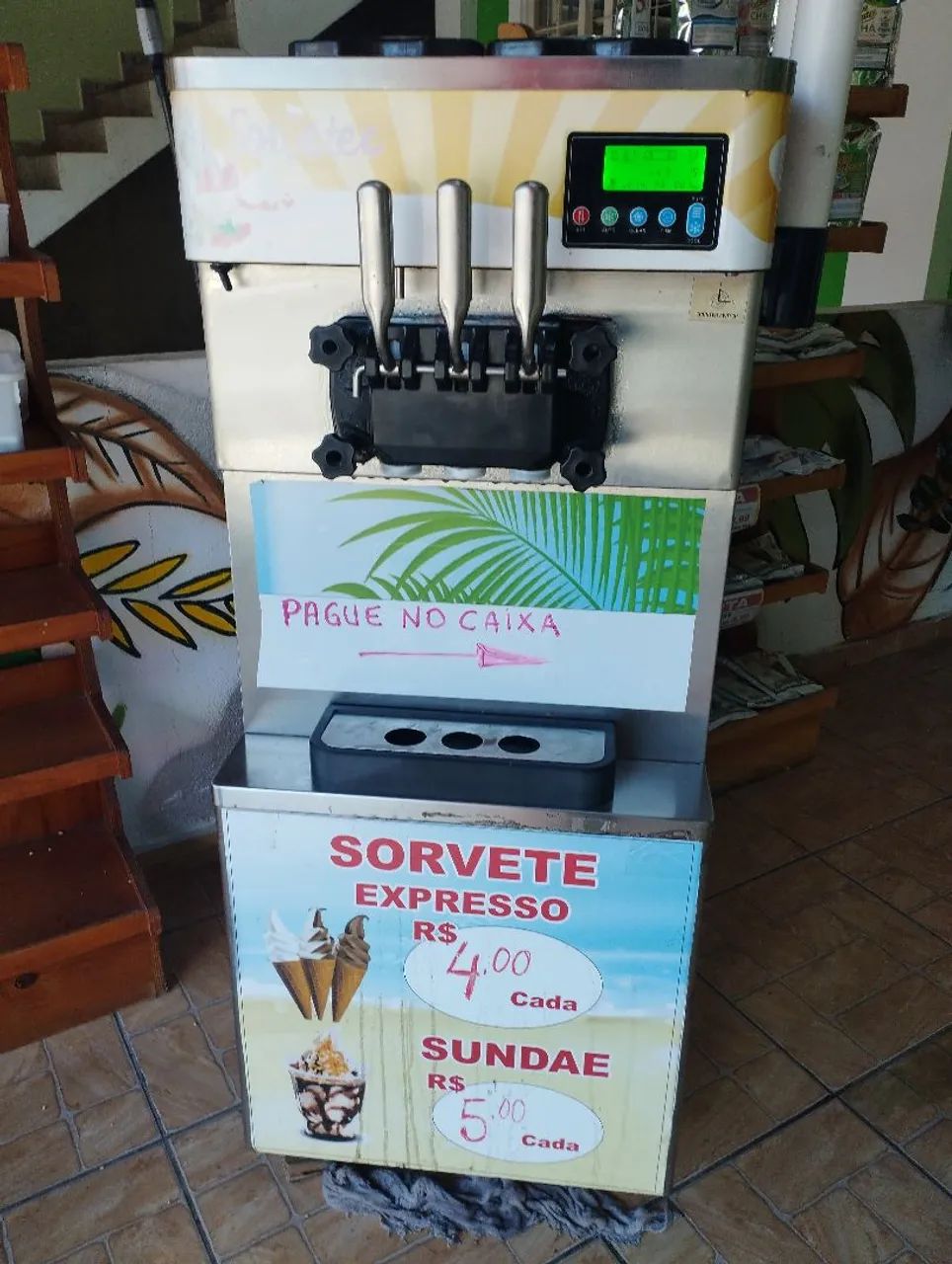 Máquina de sorvete expresso sorvetec 