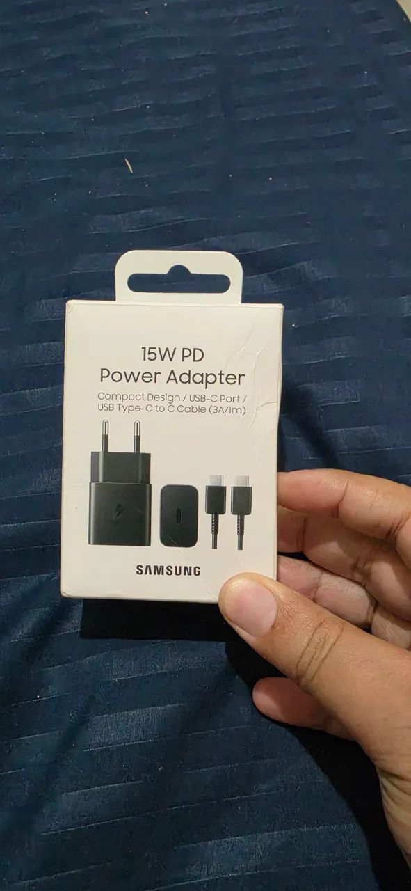 Carregador Samsung 15W + cabo original 