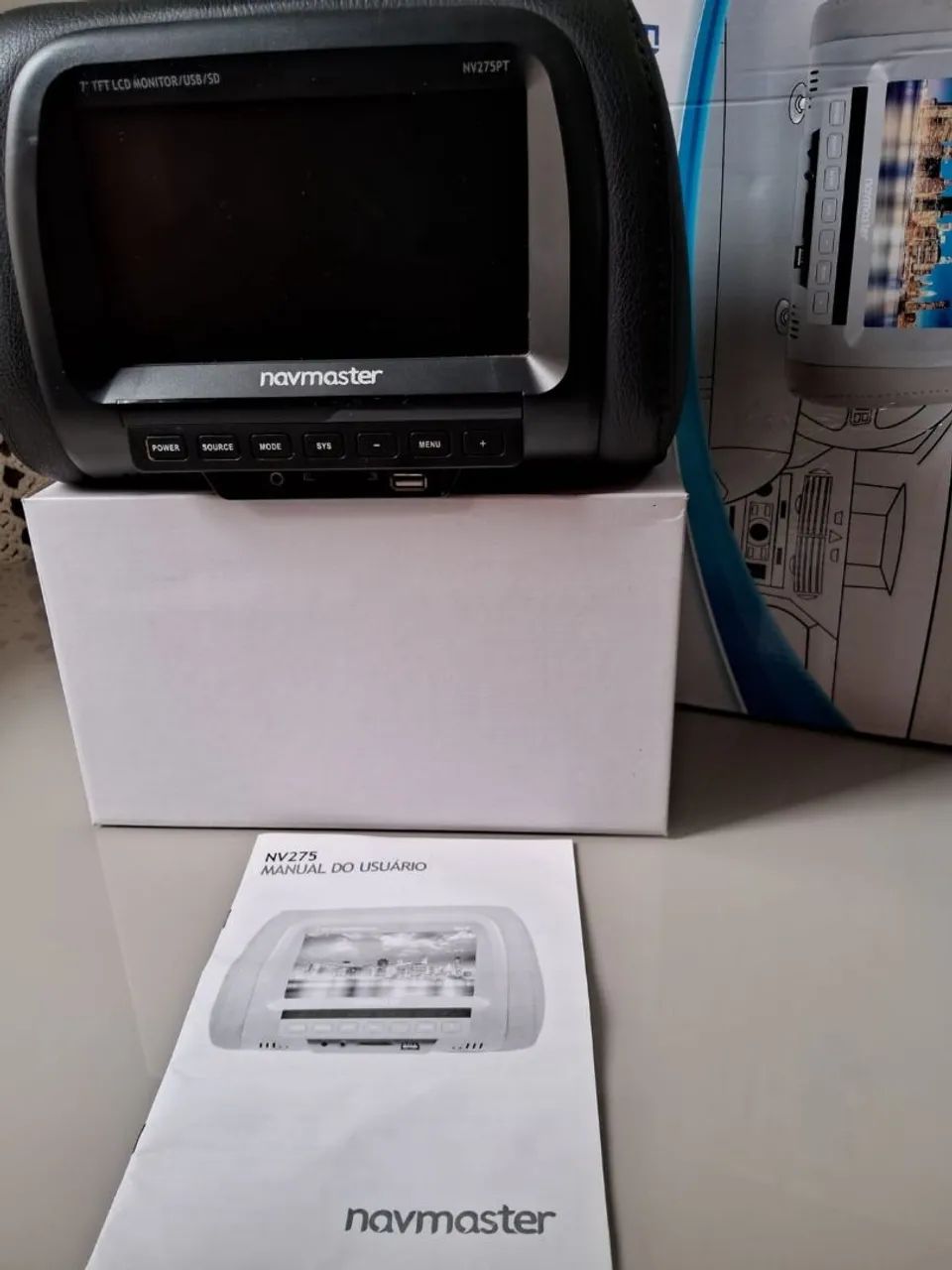 Encosto de cabeça com tela de 7" NAVMASTER - Foto 4