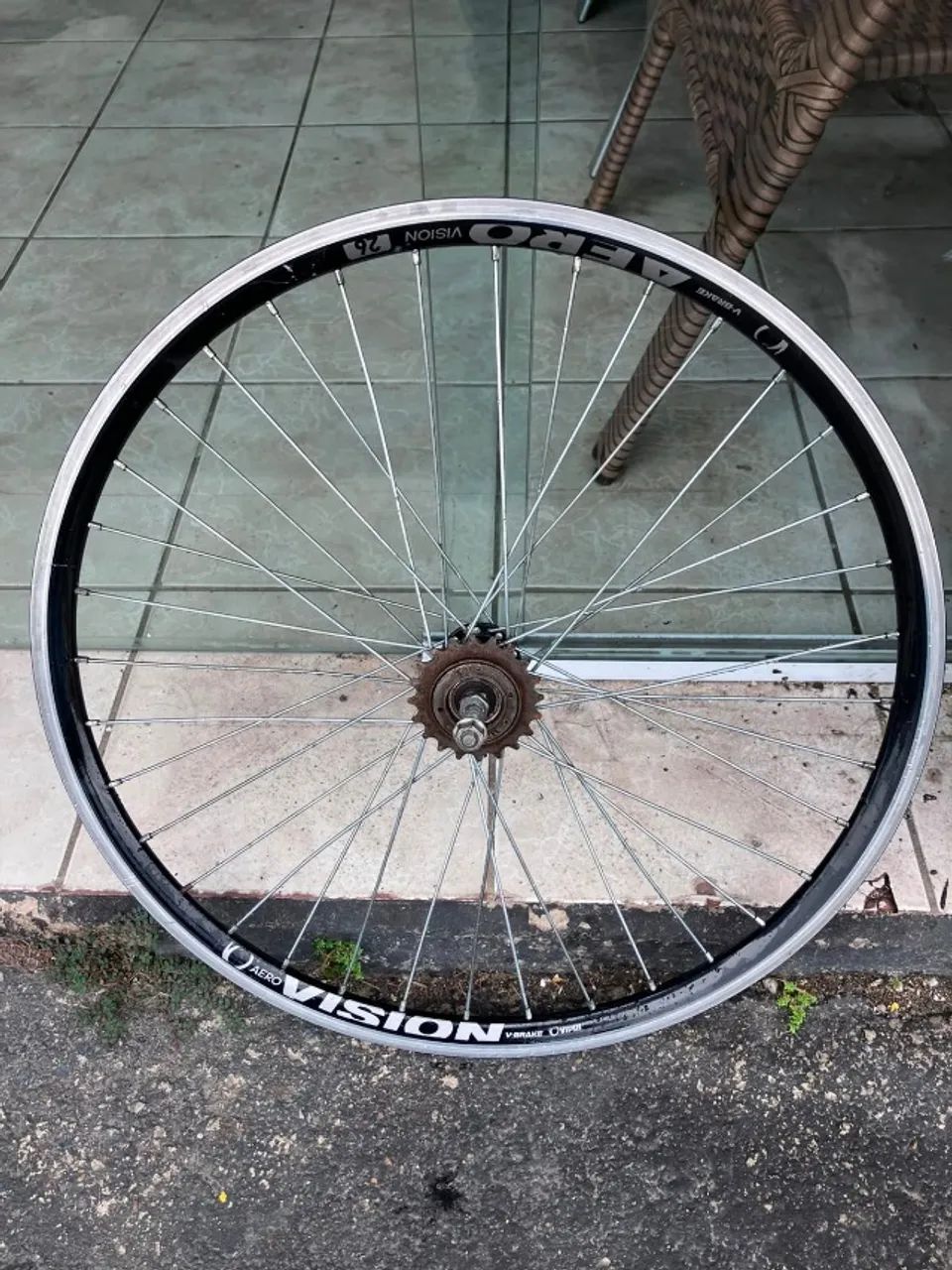 par de rodas folha aero