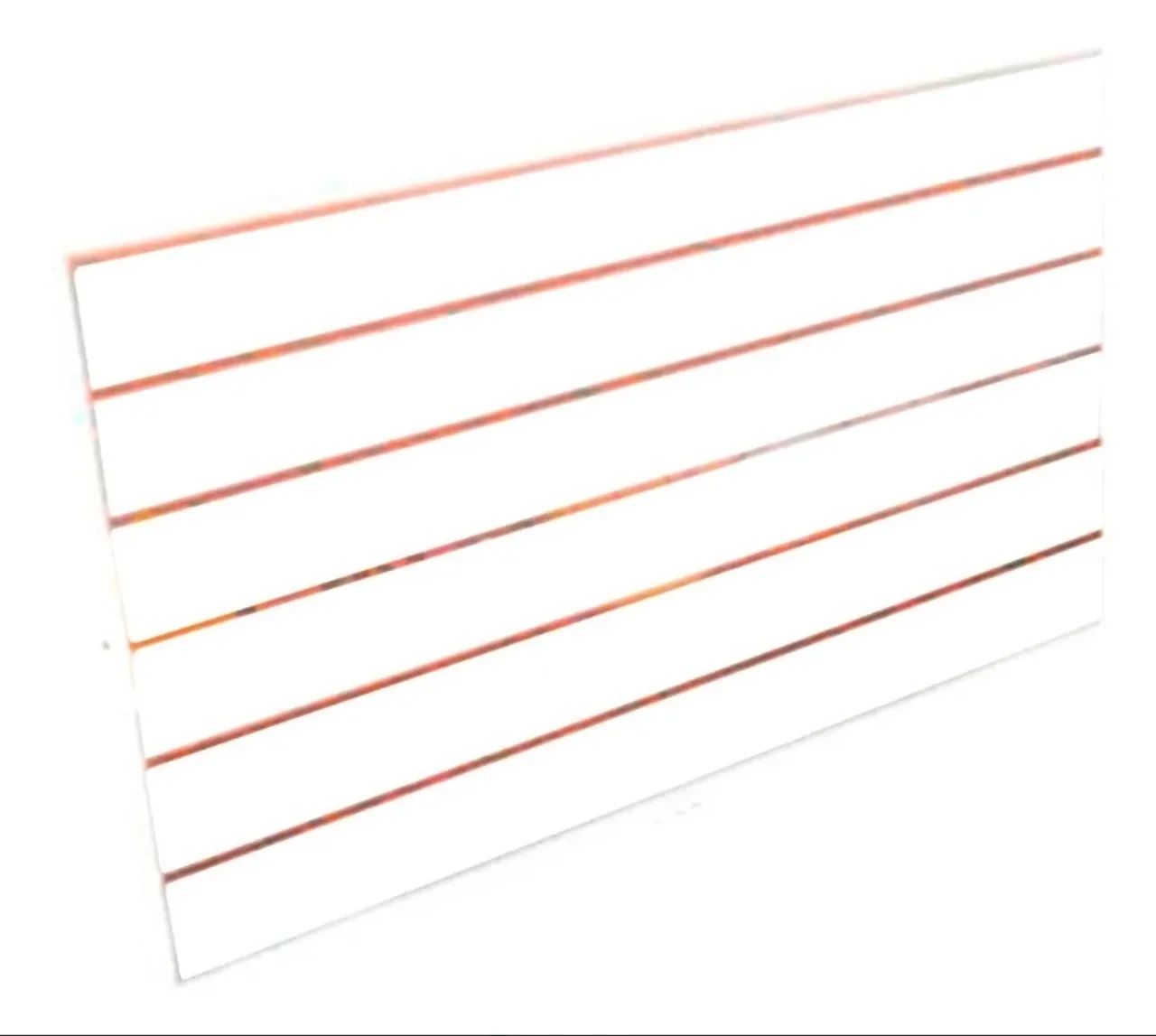 Painel Canaletado Branco Mdf 0,61 X 1,22 (4 Polegadas )