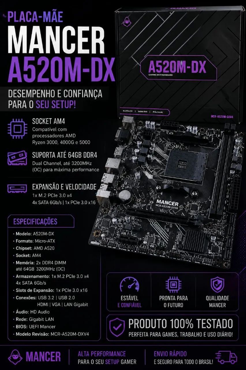 Placa mãe am520dxv4