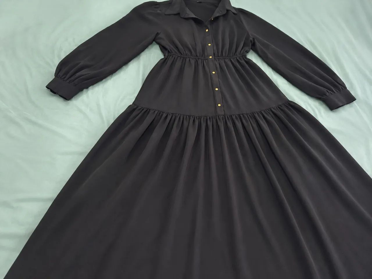 Vestido preto longo festa (G) - Foto 2