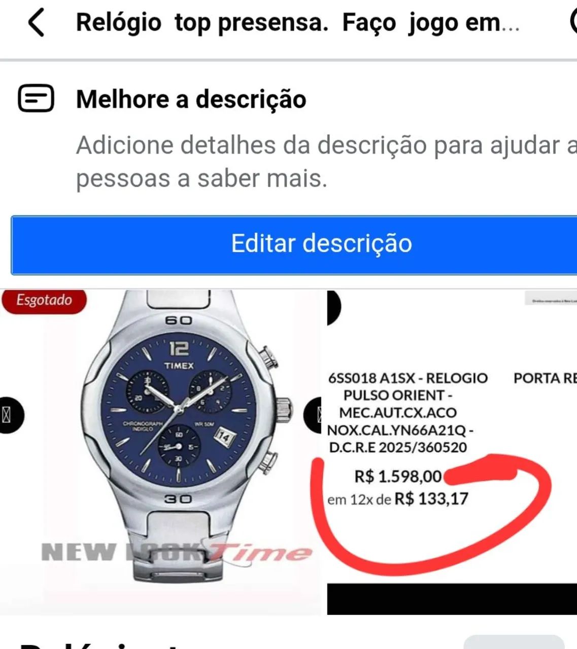 RELOGIO. ORIGINAL  TIMEX  ... ACEITO TROCA  ?? - Foto 2