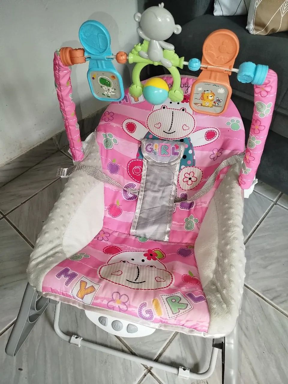 Cadeira de balanço musical infantil - Foto 3