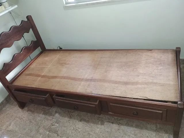 Cama Solteiro Madeira Maciça  - Foto 5