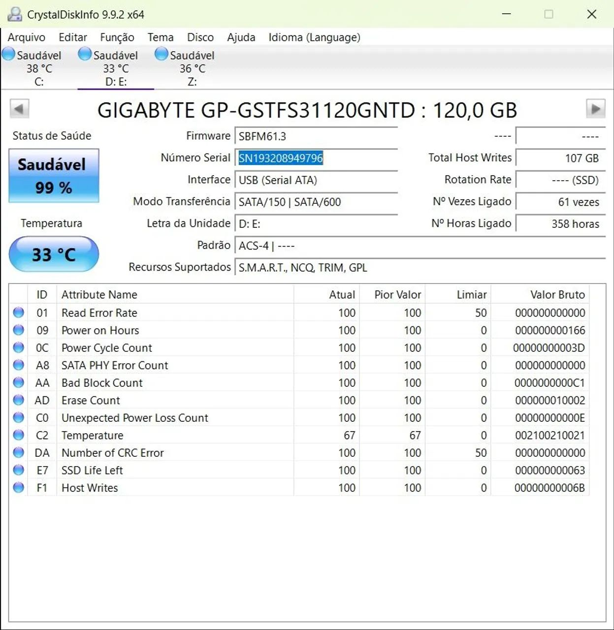 Ssd 120gb gigabyte  - Foto 3