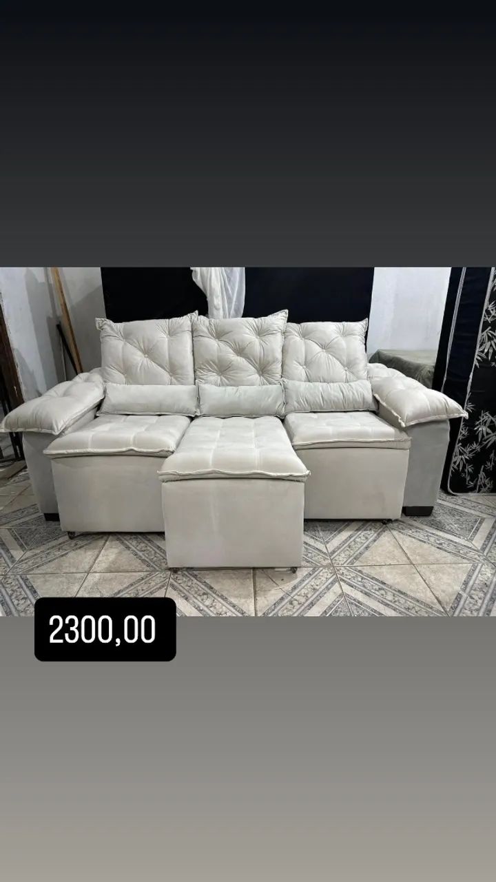 SOFÁ RETRATIL 3 lugares 0 promoção 