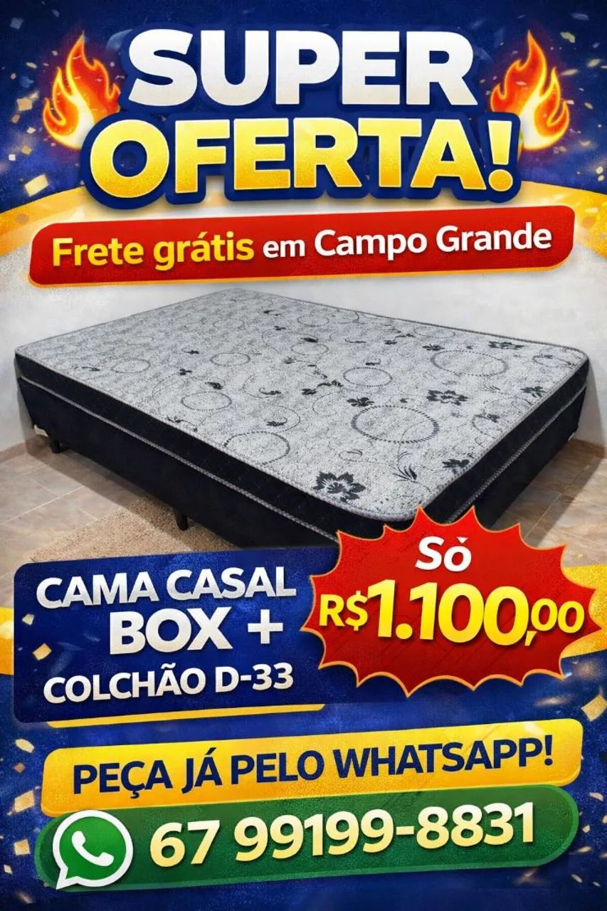 OFERTA cama casal nova D-33 hoje entrego 