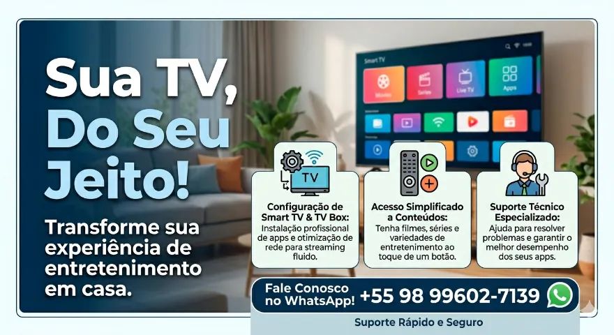 Configuração de Smart TV e TV Box - Suporte Completo