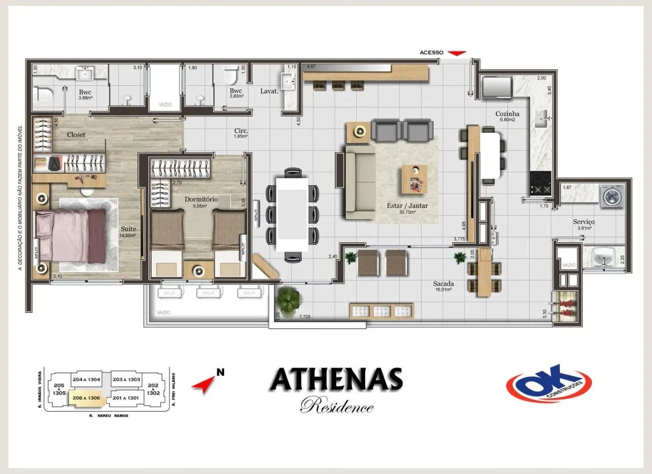 Apartamento 2 Quartos com 1 Suíte e 89m² - Campinas - Foto 6
