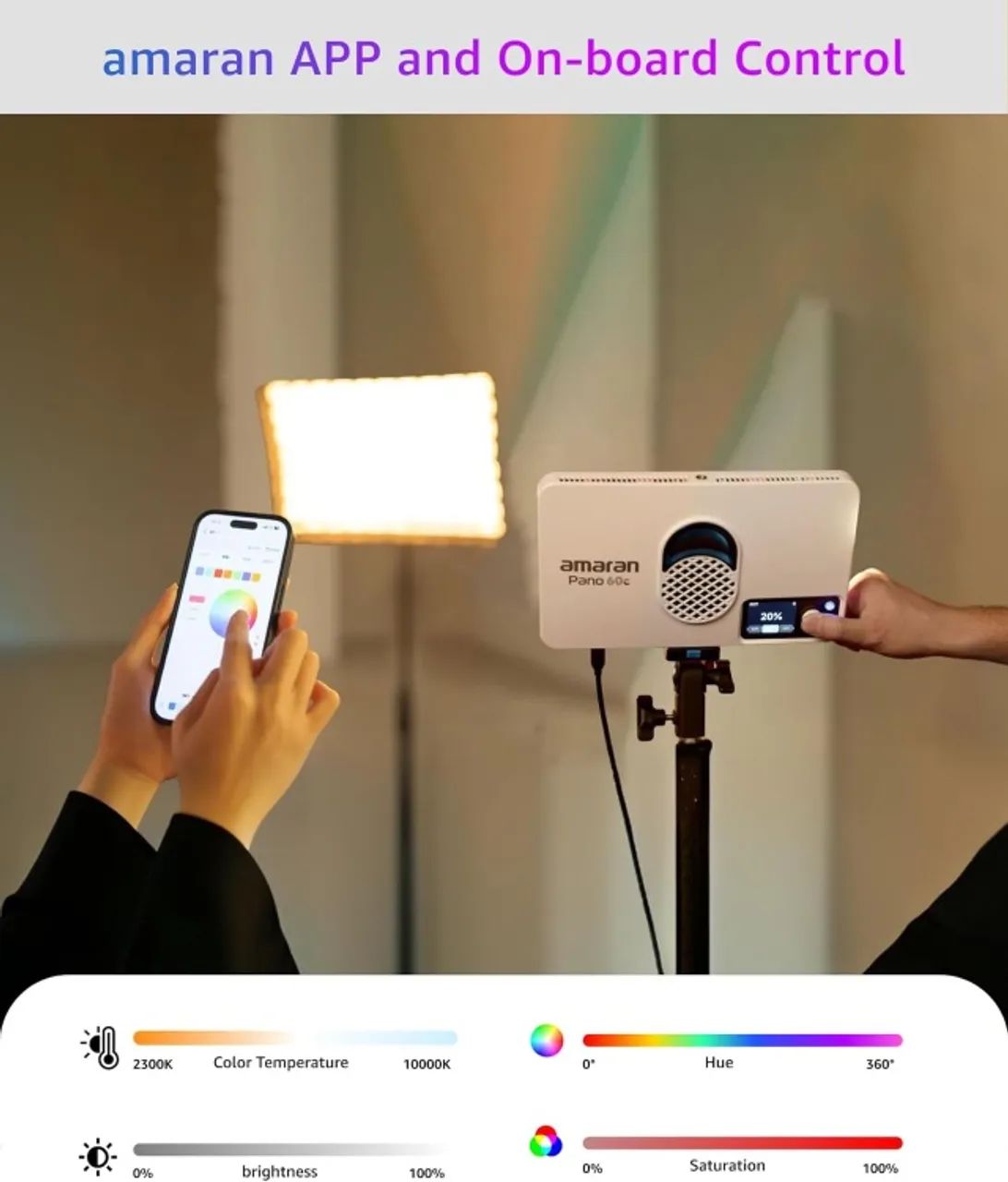 Luz Led Aputure Amaran P60c - Foto 2