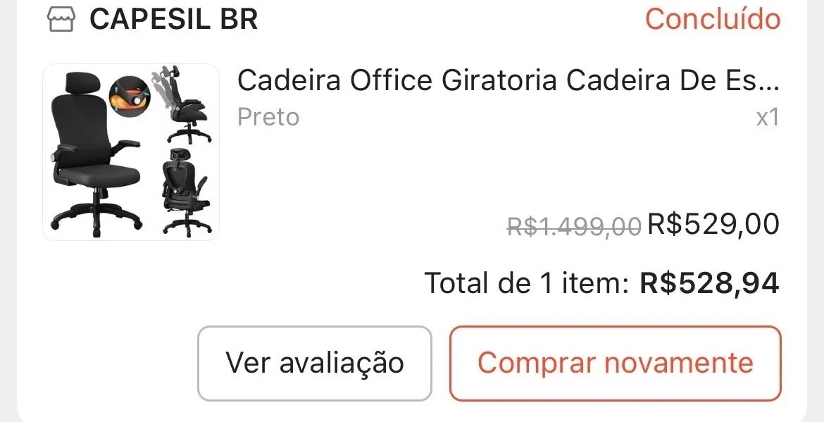 Cadeira Ergonômica escritório  - Foto 5