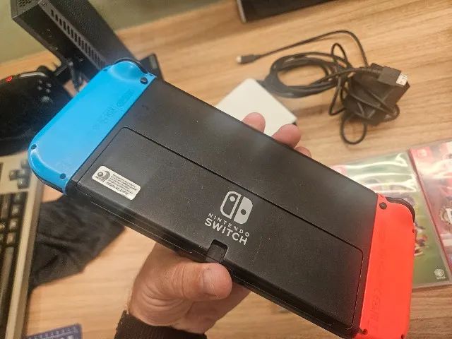 Nintendo Switch Oled, Caixa E Acessorios Originais - Foto 3