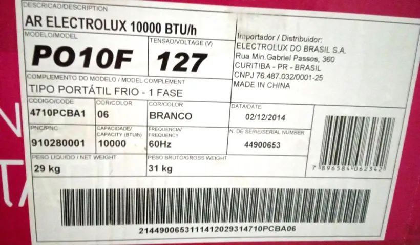 Ar condicionado portátil Eletrolux de 10.000 BTUs - Foto 4
