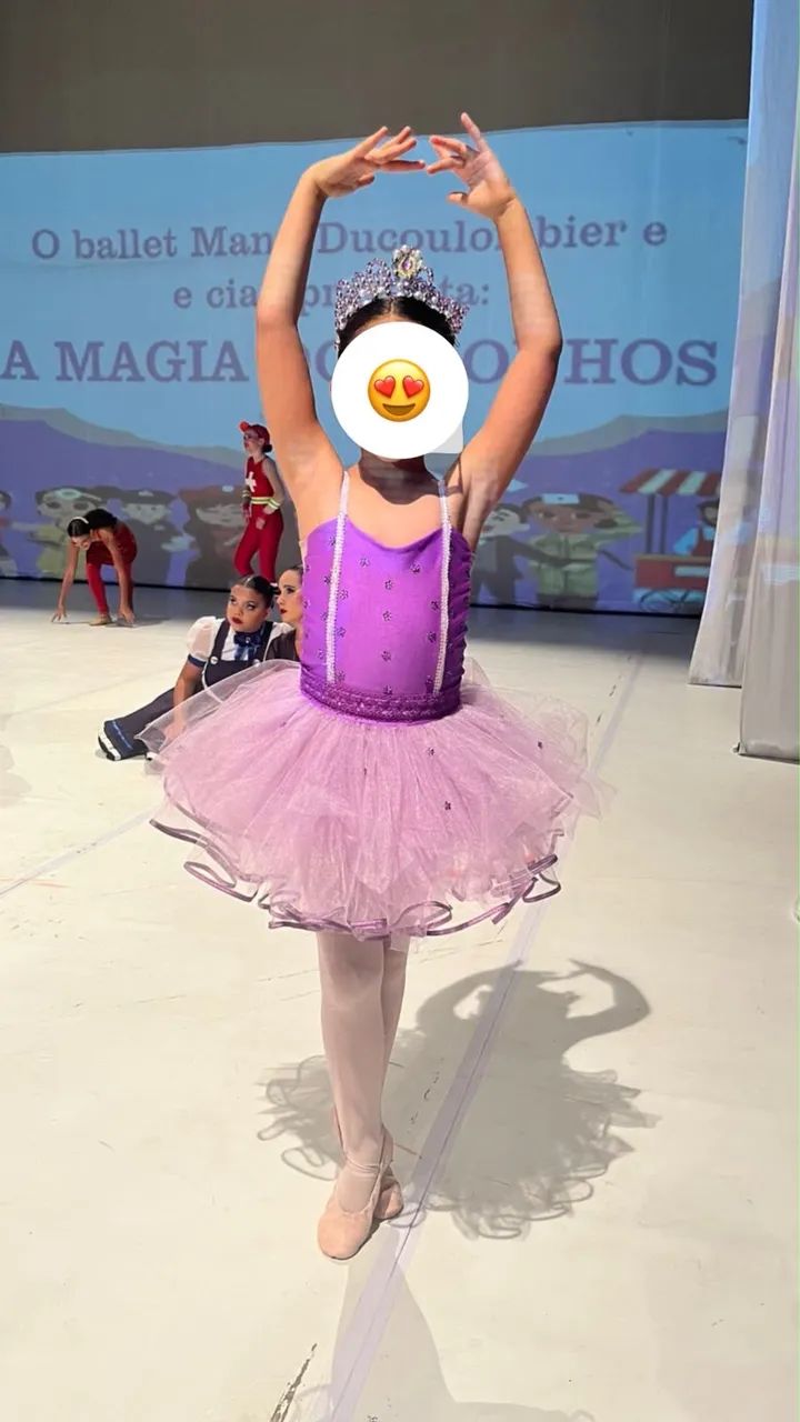 COLLANT BAILARINA PRINCESA SOFIA COM TIARA - Foto 2