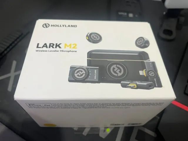 Microfone de Lapela Lark M2 Combo Completo Hollyland