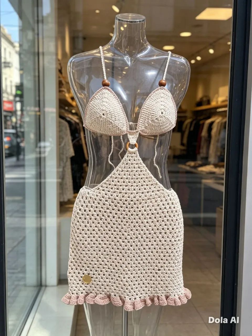 Vestido saída de praia croche - Foto 4