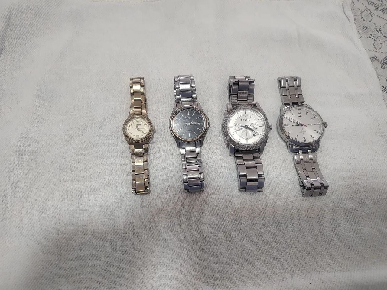 Relógios hilfiger, fossil e Casio 