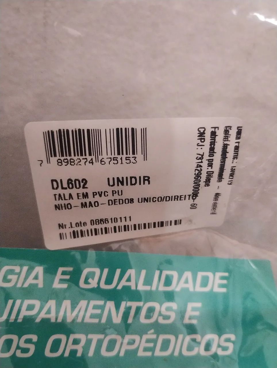 Tala PVC mão direita  - Foto 4