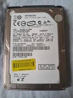 hd notebook 500gb hitachi