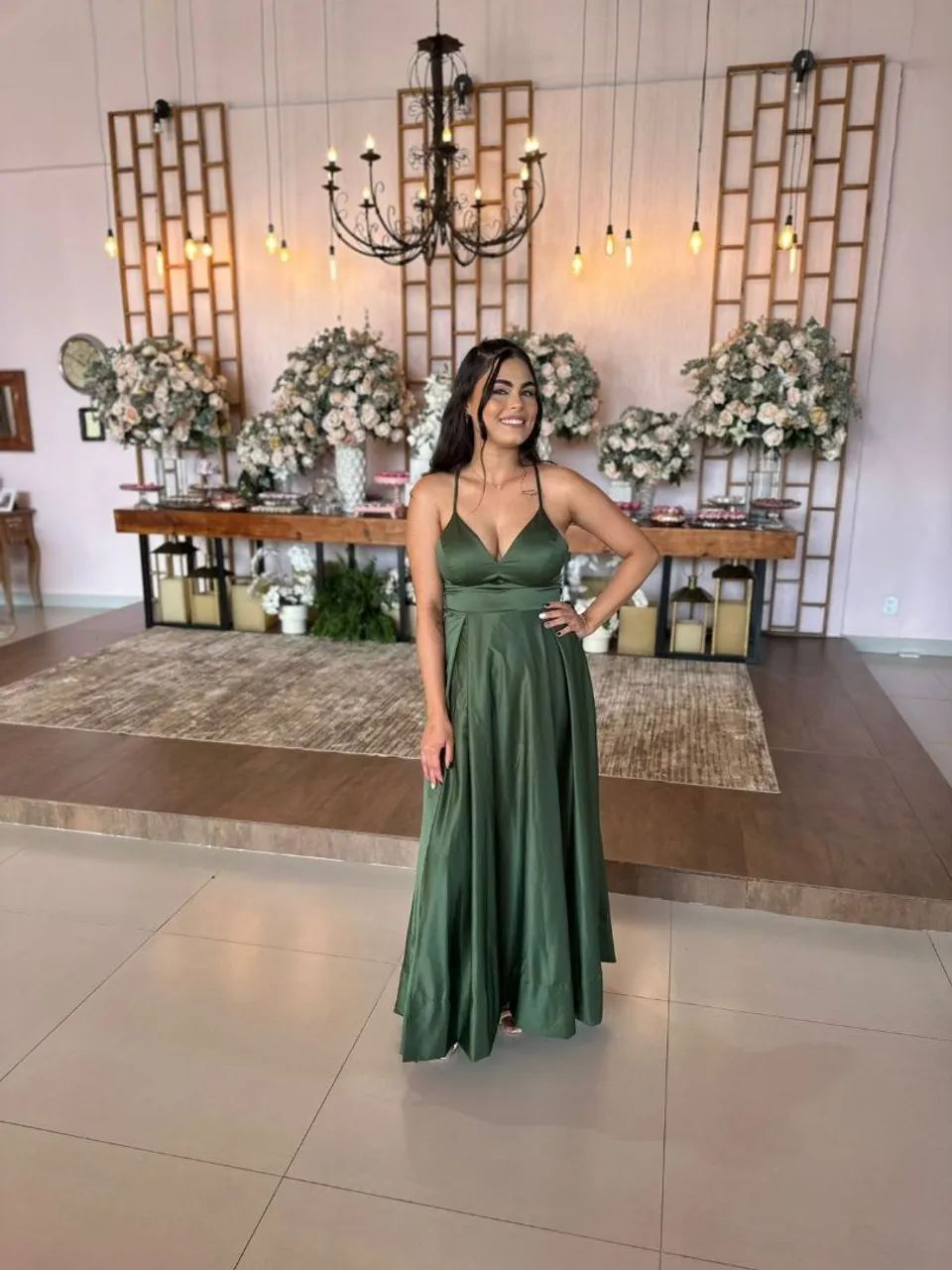 Vestido verde oliva - Foto 3