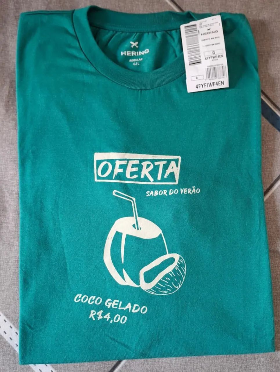 Camiseta Original da Hering - Algodão - Tamanho G e GG