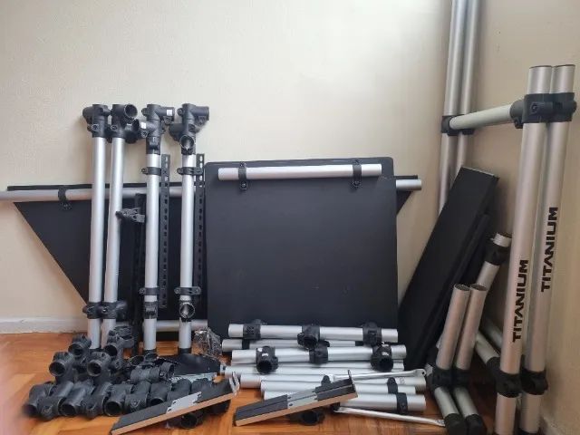 Rav Angular Rack Áudio/ Vídeo Angular Titanium + Brindes (Para Levar - Leia a descrição) - Foto 4