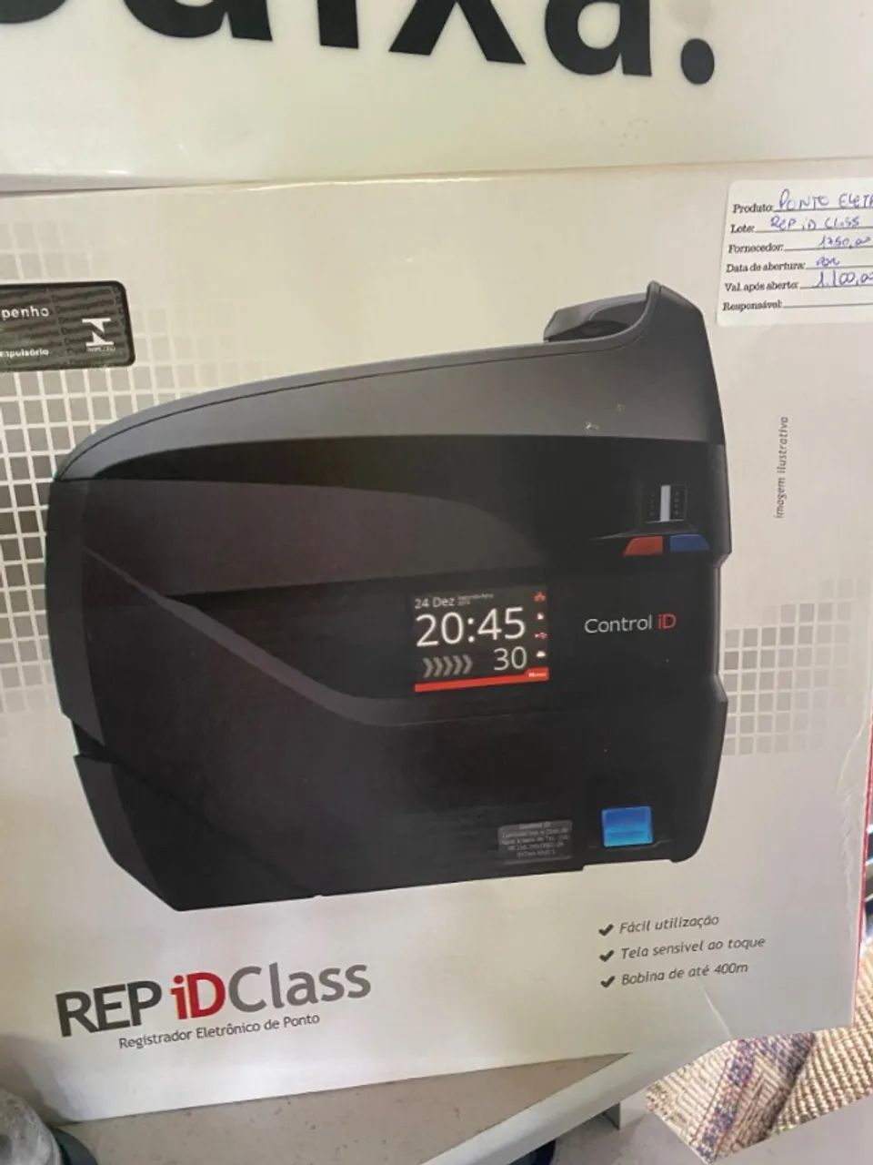 REGISTRADOR ELETRONICO DE PONTO IDCLASS - MARCA CONTROL ID - Foto 2