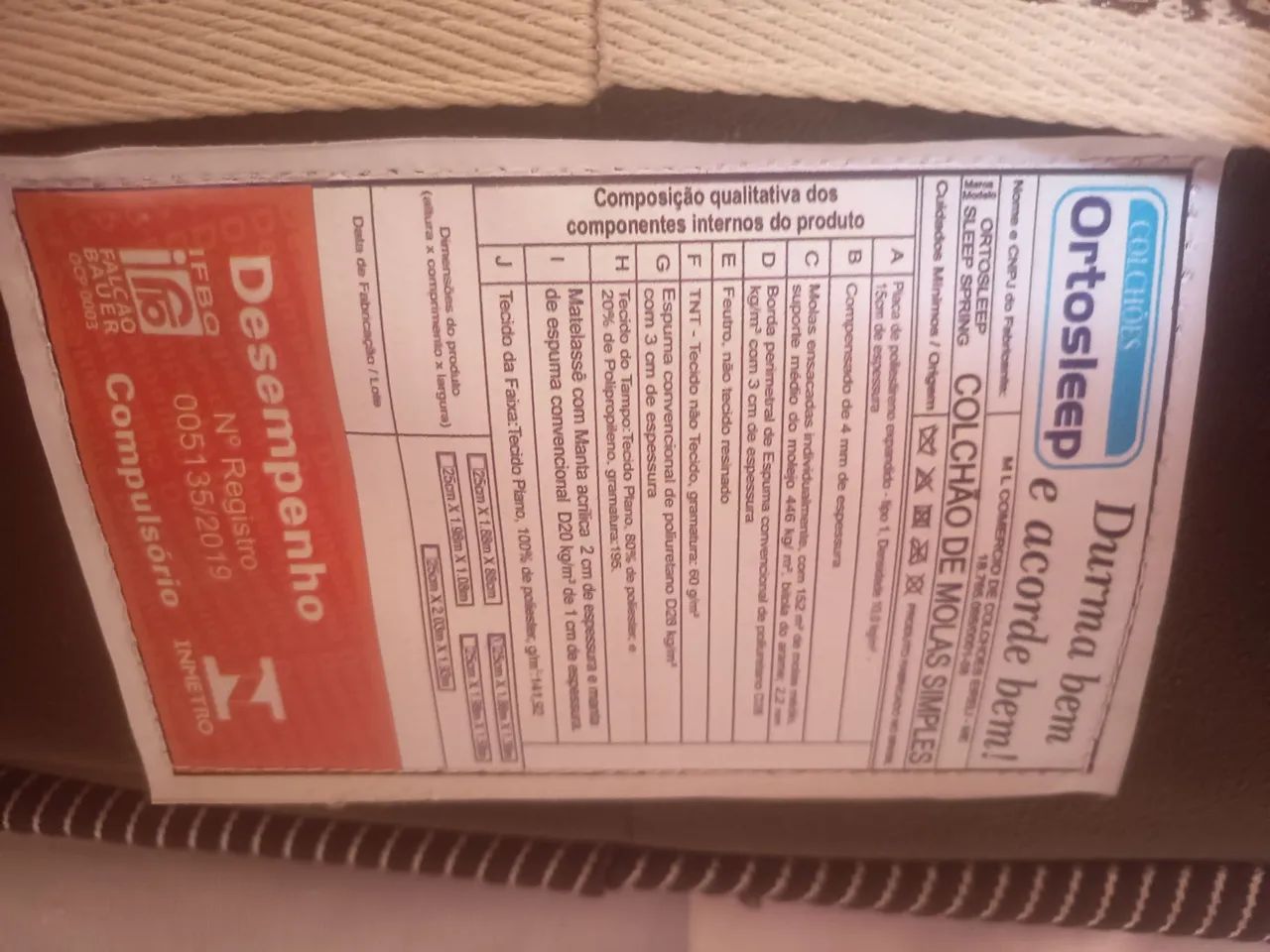 Vendo Colchão de mola simples 