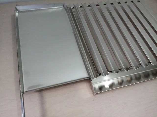 Excelentes grelhas profissionais de inox com chapa auxiliar