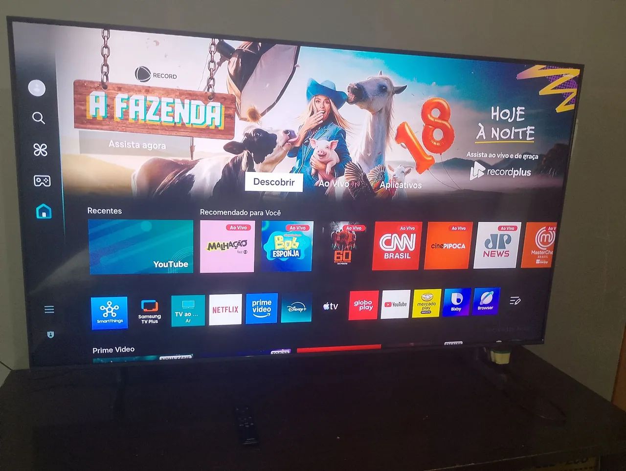 Tv Samsung 55 polegadas 4k cristal UHD nova 