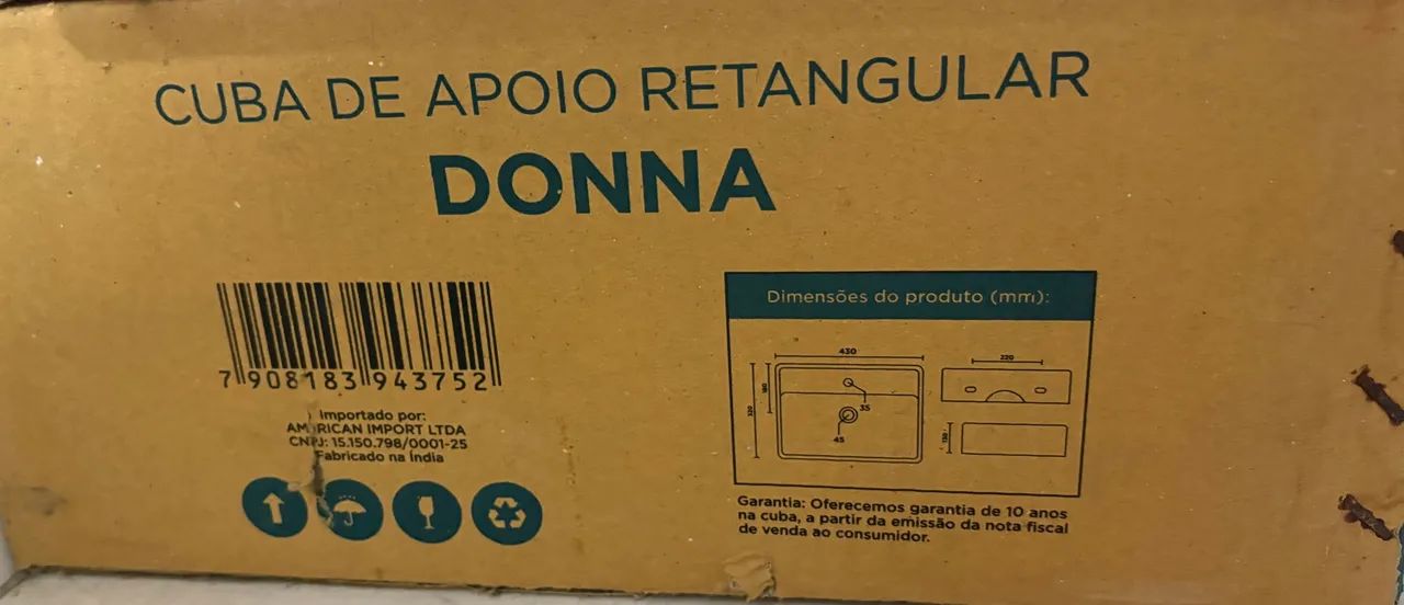 Cuba de banheiro retangular  - Foto 5