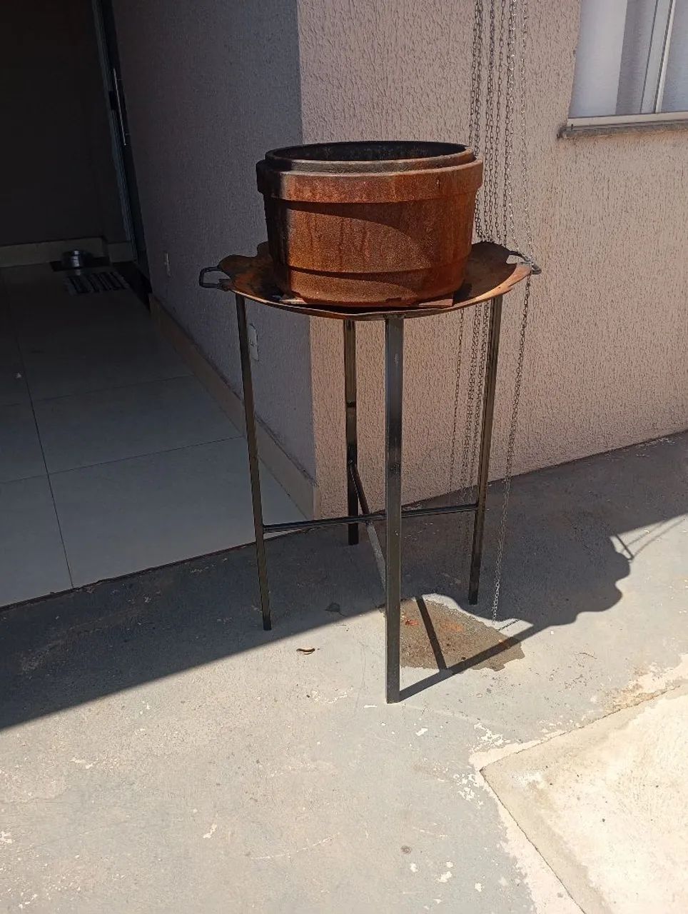 Churrasqueira e chapa disco de arado
