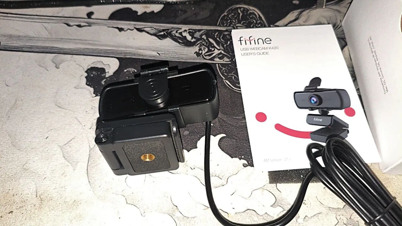 Camera Webcam Fifine K420 Full HD 1080p Microfone Embutido USB - Foto 4